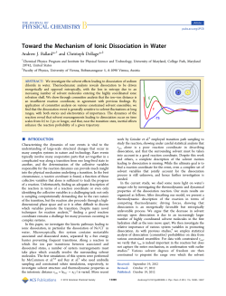 Toward the Mechanism of Ionic Dissociation in Water