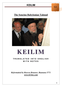 Keilim - Halakhah.com
