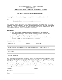 pdf St Marys County Financial Disclosure Statement FORM A