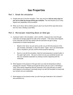 Gas Properties - umdberg / BERG FrontPage