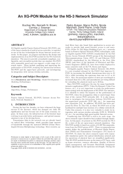 An XG-PON Module for the NS-3 Network Simulator