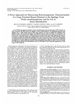 Pichia membranaefaciens - International Journal of Systematic and