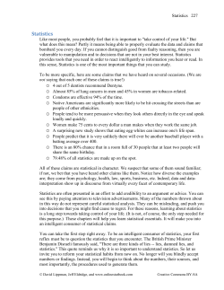 Statistics - OpenTextBookStore