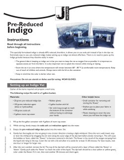 Pre-Reduced Indigo - Jacquard Products