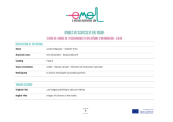 Images of sciences in the media - e