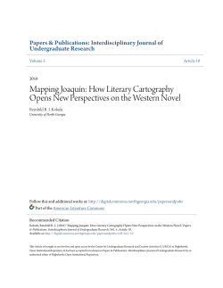 Mapping Joaqu&iacute;n - Nighthawks Open Institutional Repository