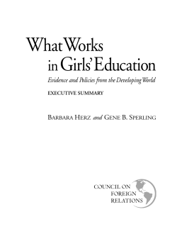 Education - Council on Foreign Relations