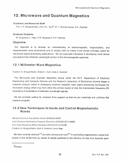 12. Microwave and Quantum Magnetics