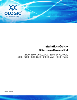 Installation Guide&mdash;QConvergeConsole GUI