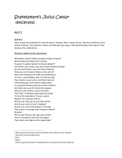 Shakespeare`s Julius Caesar (excerpts)