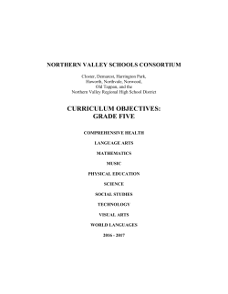 grade five - Northern Valley Curriculum Center