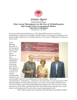 Seminar Report - Nordic South Asia Network