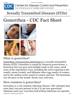 Gonorrhea - Health Learning Center