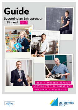 Becoming an Entrepreneur in Finland 2017