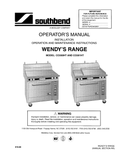CO300 CO301 Wendy`s Manual
