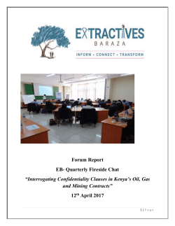 Forum Report EB- Quarterly Fireside Chat &ldquo;Interrogating