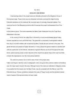 SL-145-1 GEOLOGY AND MINING Coal bearing strata in the project