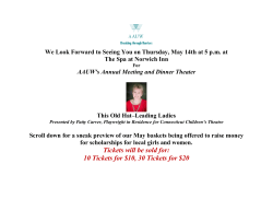 Baskets for Book Luncheon - AAUW New London (CT) Branch