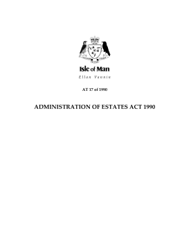 Administration of Estates Act 1990