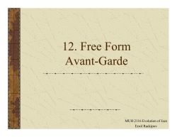 11 Free Form Avant-Garde