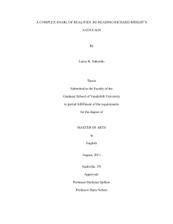 A COMPLEX SNARL OF REALITIES: RE-READING