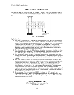 Quick Guide for ETG Application
