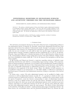 INFINITESIMAL ISOMETRIES ON