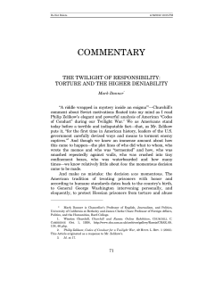 Mark Danner, The Twilight of Responsibility