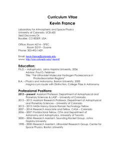 CV - University of Colorado Boulder