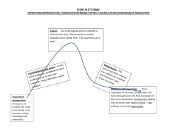 STORY PLOT TERMS: EXPOSITION/INTRODUCTION