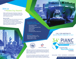PANAMA - PIANC`2018 Word Congress, 1st Call