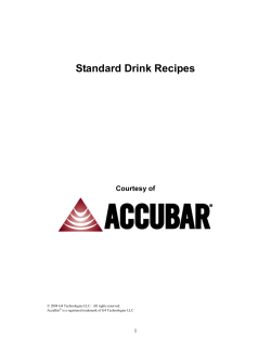 Standard Drink Recipes - The Free Information Society