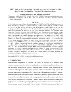 A DFT Study on the Structural and Electronic Poperties of Cadmium