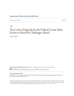 The Court of Appeals for the Federal Circuit Must Evolve to Meet the