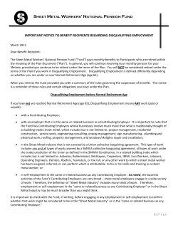 Summary of Disqualifying Employment