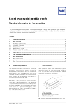 Steel trapezoid profile roofs