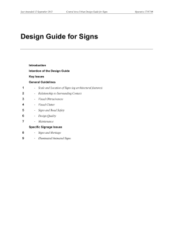 Signs Design Guide - Wellington City Council