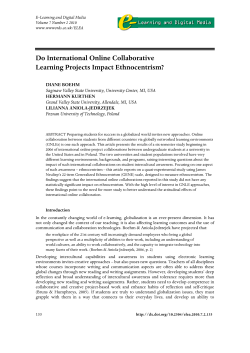 Do International Online Collaborative Learning Projects Impact