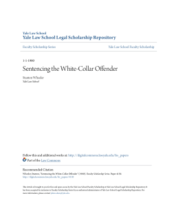 Sentencing the White-Collar Offender