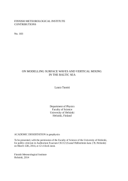 ON MODELLING SURFACE WAVES AND VERTICAL