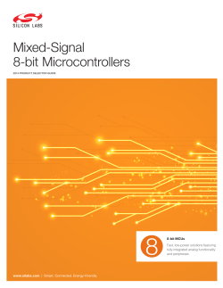 8-bit MCU Selector Guide