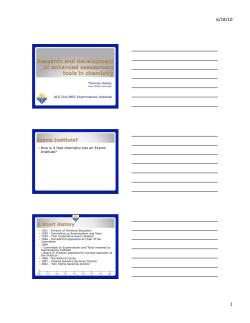 Research and Development of Enhanced Assessment Tools in