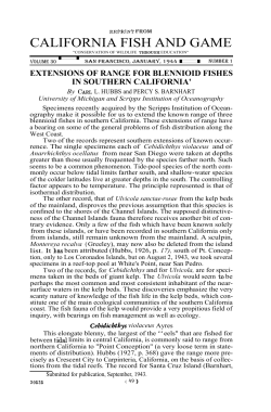 CALIFORNIA FISH AND GAME
