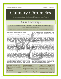 70 - Culinary Historians of Canada
