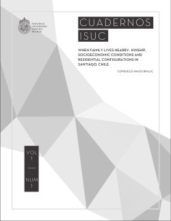 cuadernos isuc - Instituto de Sociolog&iacute;a