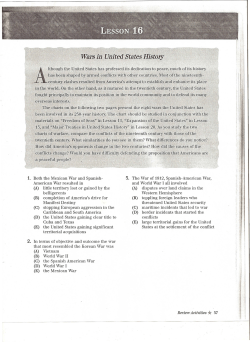 1. Both the Mexican War and Spanish