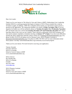 MALI Application 2013 Class 7 Draft