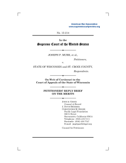 Petitioner`s Reply Brief