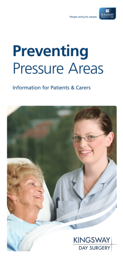 Pressure Areas - Kingsway Day Surgery