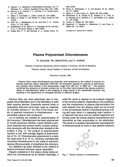 Plasma Polymerized Chlorobenzene